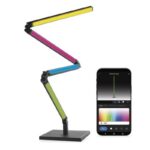 Inteligentná LED stojacia lampa GoSmart čierna