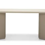 Jedálenský oválny stôl Lima 220 cm tmavobéžový