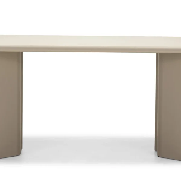Jedálenský oválny stôl Lima 220 cm tmavobéžový