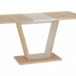 Jedálenský rozkladací stôl Nigel 120/160 cm dub Cremona Torro/kašmírový