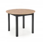 Jedálenský rozkladací stôl Rigo 102/142 cm dub artisan/čierny