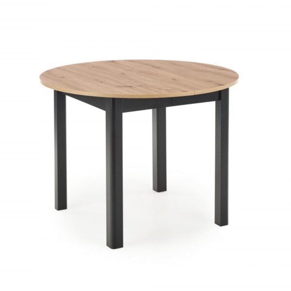 Jedálenský rozkladací stôl Rigo 102/142 cm dub artisan/čierny