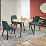 Jedálenský rozkladací stôl Ruden 102/142 cm dub artisan/čierny