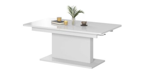 Jedálenský rozťahovací stôl Seti 126/167 cm biely Jedálenský rozťahovací stôl Seti 126/167 cm biely