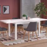 Jedálenský rozťahovací stôl Tiaro 140/220 cm biely