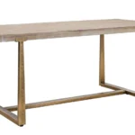 Jedálenský stôl Ankara 180 cm hnedý/zlatý