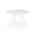 Jedálenský stôl Aramis 120 cm terrazzo biely