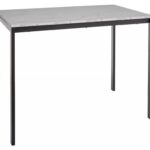 Jedálenský stôl Mario 100 cm mramor/čierny