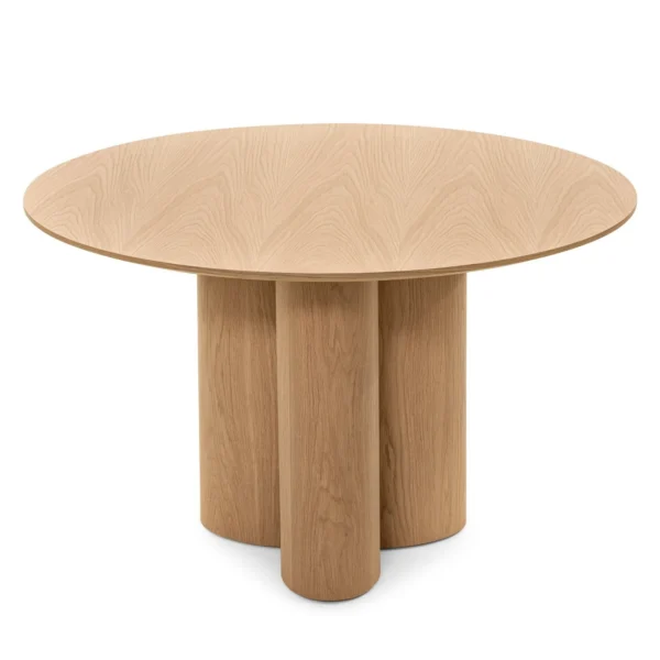 Jedálenský stôl okrúhly Avas 121 cm dub prírodný