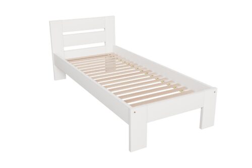 Jednolôžková posteľ z masívu MATILDA 90x200 biela Jednolôžková posteľ z masívu MATILDA 90x200 biela
