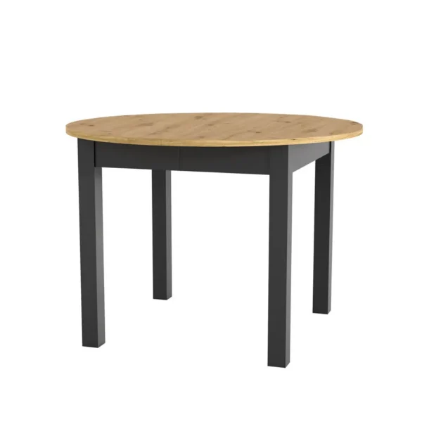 Jídelní rozkládací stůl Luni 110/160 cm dub Artisan/černý