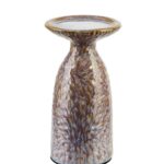 Keramický svietnik YARINE BEIGE 20 cm béžový