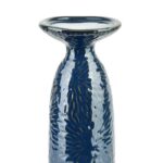 Keramický svietnik YARINE BLUE 20 cm modrý