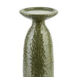 Keramický svietnik YARINE GREEN 20 cm zelený