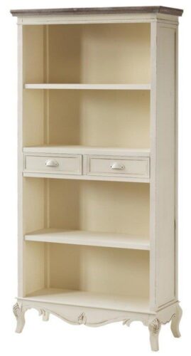 Knihovna Rimini 90 cm krémová/hnědá Knihovna Rimini 90 cm krémová/hnědá