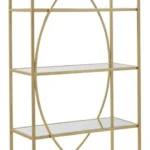 Knižnica Glamy 90 cm zlatá