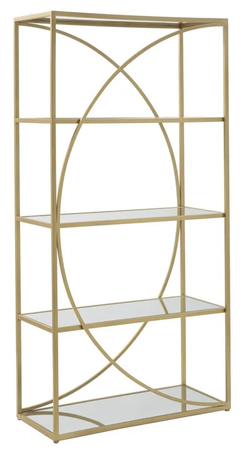 Knižnica Glamy 90 cm zlatá Knižnica Glamy 90 cm zlatá