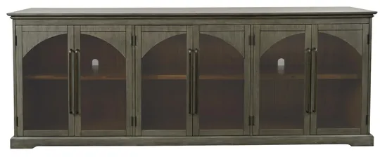 Komoda Avola 244 cm z masívu šalviovo sivá