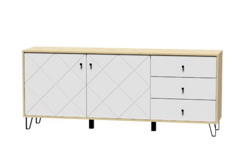 Komoda Bilbao 183 cm dub Artisan/biela Komoda Bilbao 183 cm dub Artisan/biela