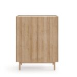 Komoda Boho La 97 cm dub riviéra/biely mramor