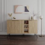 Komoda Houseland CLARA 142 cm dub prírodný
