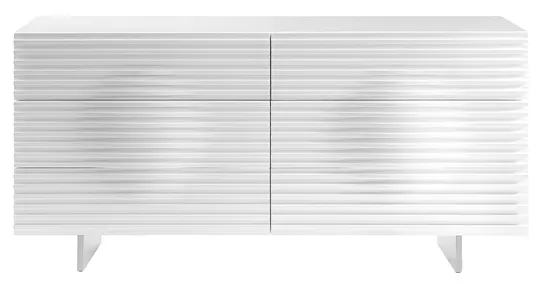 Komoda Hudson 160 cm biela/chróm Komoda Hudson 160 cm biela/chróm