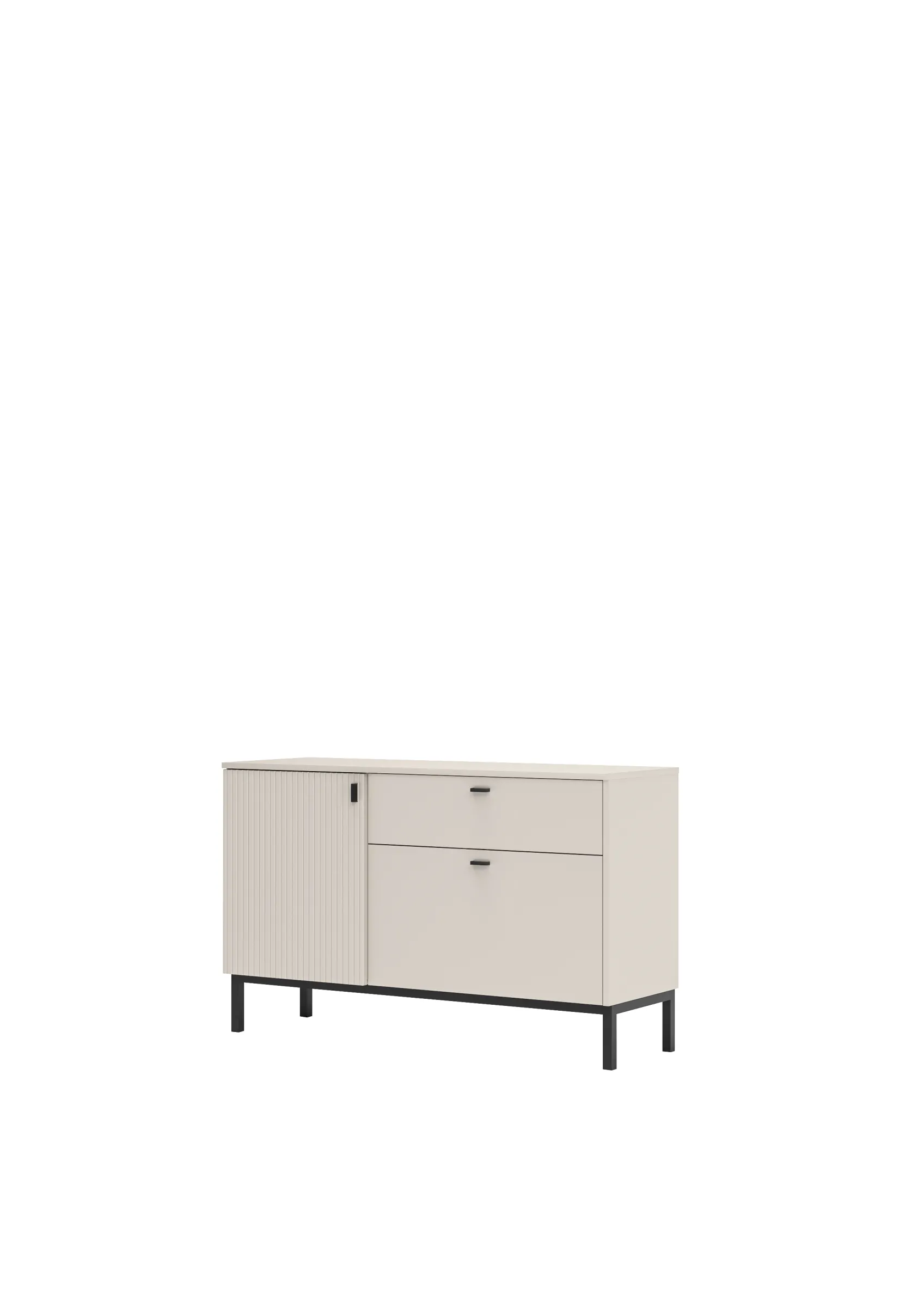 Komoda Korfu 01 117 cm kašmír/černý Komoda Korfu 01 117 cm kašmír/černý
