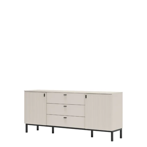 Komoda Korfu 03 167 cm kašmír/černý