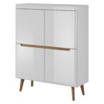 Komoda Nordi 107 cm biela/dub Riviéra