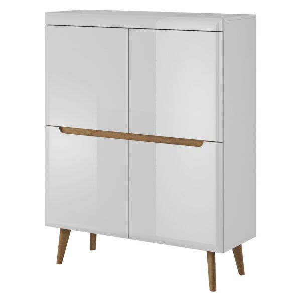 Komoda Nordi 107 cm biela/dub Riviéra