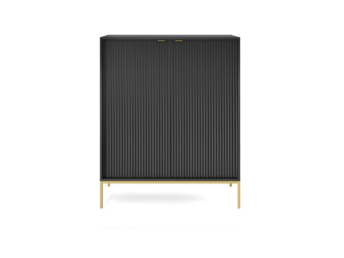 Komoda Nova 104 cm čierna/zlatá Komoda Nova 104 cm čierna/zlatá