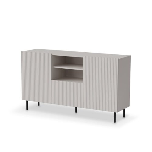Komoda PAXOS KM-1 150 cm kašmírová/čierna Komoda PAXOS KM-1 150 cm kašmírová/čierna