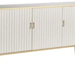 Komoda Stilig ST313 160 cm biela/zlatá