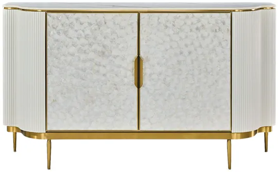Komoda Stilig ST906C 150 cm krémová/zlatá Komoda Stilig ST906C 150 cm krémová/zlatá
