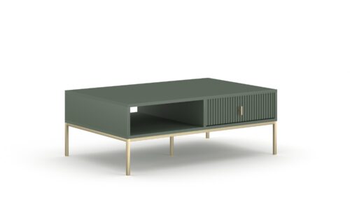 Konferenční stolek Maggiore 104 cm zelený/zlatý Konferenční stolek Maggiore 104 cm zelený/zlatý
