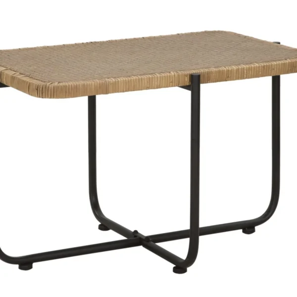 Konferenčný stolík Cebu 75 cm čierny/hnedý