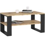 Konferenčný stolík DOMI II dub artisan/čierny