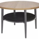 Konferenčný stolík Ella 60 cm dubový/čierny