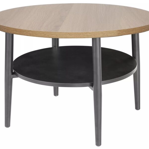 Konferenčný stolík Ella 60 cm dubový/čierny