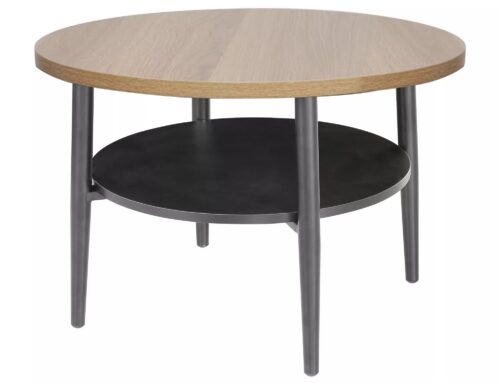 Konferenčný stolík Ella 60 cm dubový/čierny Konferenčný stolík Ella 60 cm dubový/čierny