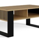 Konferenčný stolík LAWA Modern 2P Slim dub artisan/čierny