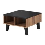 Konferenčný stolík Lotta 60 cm dub wotan/čierny