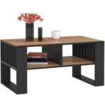 Konferenčný stolík Rockford dub craft/čierny
