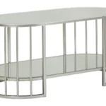 Konferenčný stolík Smirne 90 cm strieborný