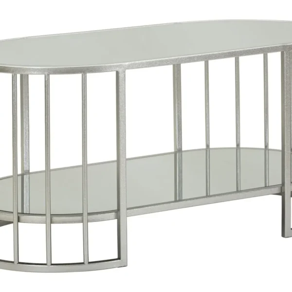 Konferenčný stolík Smirne 90 cm strieborný