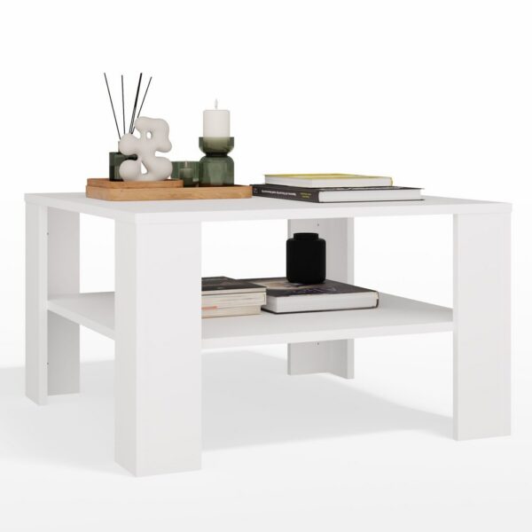 Konferenčný stolík Square 68 cm biely