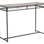 Konzolový stolík Essential 110 cm čierny/hnedý