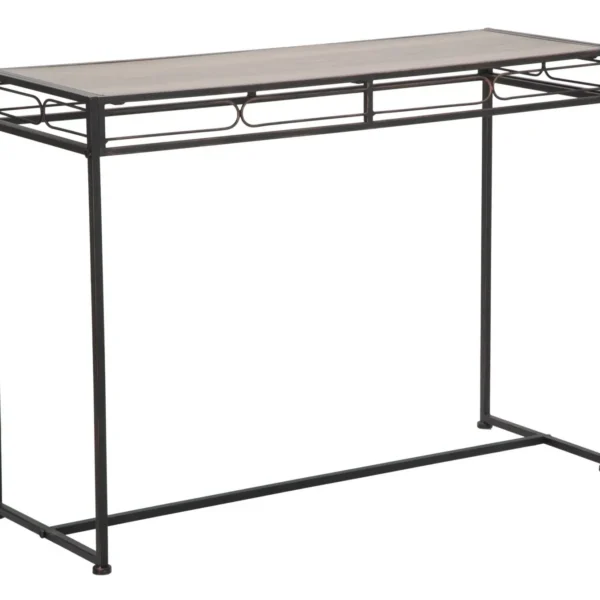 Konzolový stolík Essential 110 cm čierny/hnedý