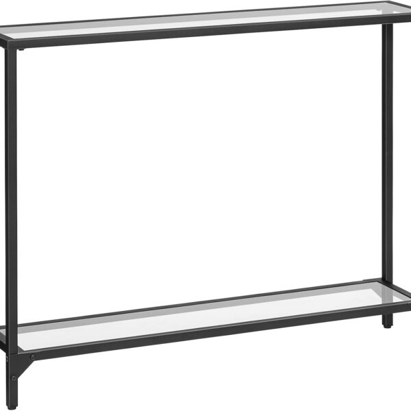 Konzolový stolík Pered 100 cm čierny/číry