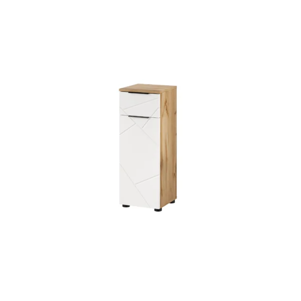 Koupelnová skříňka Mazi 45 30 cm dub Wotan/bílá